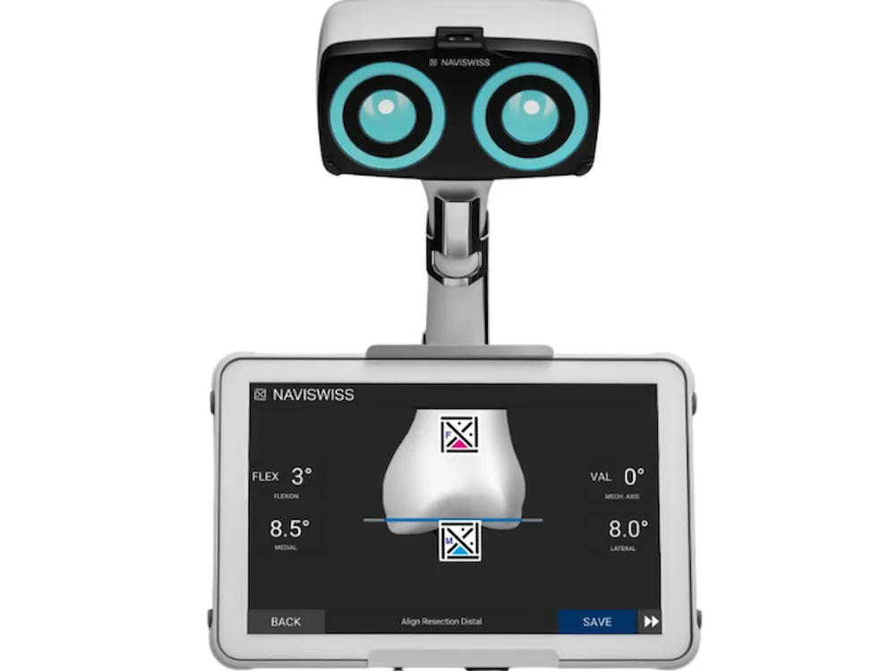 Naviswiss handheld optical navigation system for knee replacement